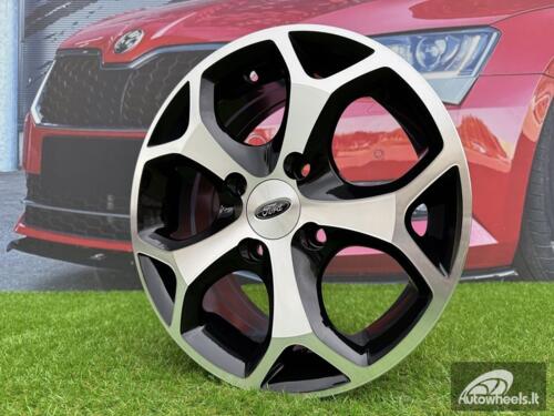Ratlankis R15x6.5  4X108  ET  47.5  63.4  BK386  Black Polished (MB)  For FORD  (P)