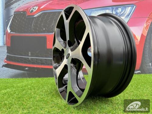 Ratlankis R15x6.5  4X108  ET  47.5  63.4  BK386  Black Polished (MB)  For FORD  (P)