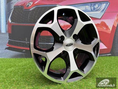 Ratlankis R15x6.5  4X108  ET  47.5  63.4  BK386  Black Polished (MB)  For FORD  (P)