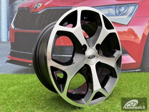 Ratlankis R15x6.5  4X108  ET  47.5  63.4  BK386  Black Polished (MB)  For FORD  (P)