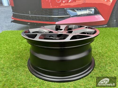 Ratlankis R15x6.5  4X108  ET  47.5  63.4  BK386  Black Polished (MB)  For FORD  (P)