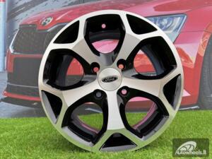 Ratlankis R15x6.5  4X108  ET  47.5  63.4  BK386  Black Polished (MB)  For FORD  (P)