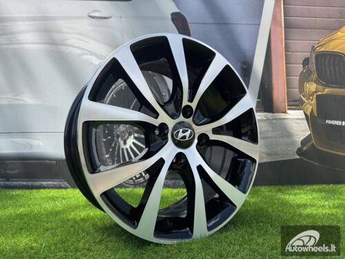 Ratlankis R15x6.5  4X100  ET  40  54.1  BK715  Black Polished (MB)  For HYUND  (R)