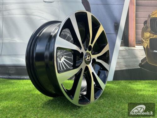 Ratlankis R15x6.5  4X100  ET  40  54.1  BK715  Black Polished (MB)  For HYUND  (R)