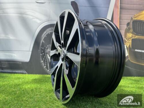 Ratlankis R15x6.5  4X100  ET  40  54.1  BK715  Black Polished (MB)  For HYUND  (R)