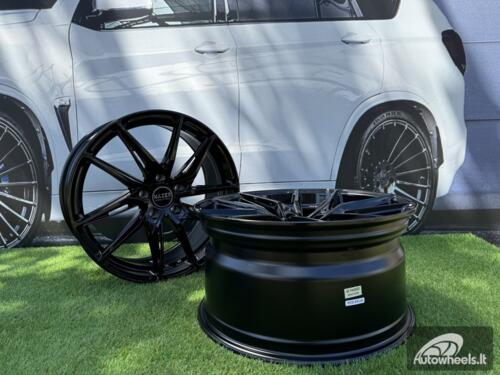 Ratlankis R21x10.5  5X112  ET  42  66.5  HX08F  (23140)  Black (BL)  For HAXER  (P)  (HYBRID FORGED (Front+Rear))