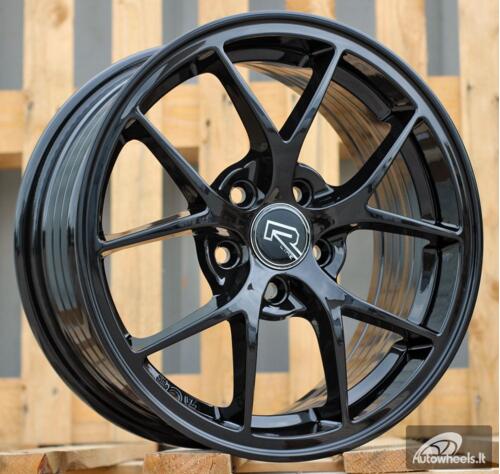 Ratlankis R15x6.5  5X100  ET  40  57.1  Y0134  Black (BL)  For RACIN  (R)