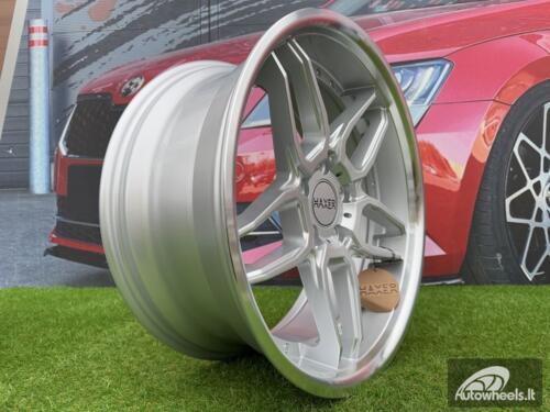 Ratlankis R19x8.5  5X120  ET  35  72.6  SSA01  (HX030)  Silver+Polished Lip (SP)  For HAXER  (Z4)  (Rear+Front)