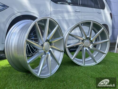 Ratlankis R19x8.5  5X112  ET  26  66.5  B1059  Polished Silver (MS)  For RACIN  (Z3)  (RIGHT SIDE (Style Vossen))