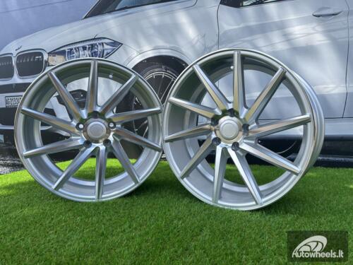 Ratlankis R19x8.5  5X112  ET  26  66.5  B1059  Polished Silver (MS)  For RACIN  (Z3)  (RIGHT SIDE (Style Vossen))