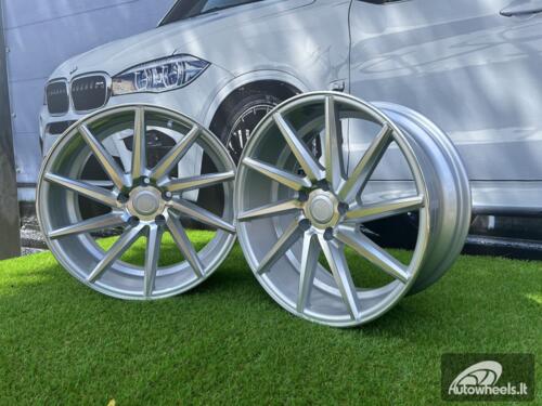 Ratlankis R19x8.5  5X112  ET  26  66.5  B1059  Polished Silver (MS)  For RACIN  (Z3)  (RIGHT SIDE (Style Vossen))