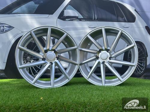 Ratlankis R19x8.5  5X112  ET  26  66.5  B1059  Polished Silver (MS)  For RACIN  (Z3)  (RIGHT SIDE (Style Vossen))