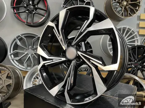 Ratlankis R19x8  5X112  ET  35  66.5  B5893  Black Polished (MB)  For AUD  (K4)