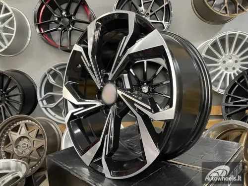 Ratlankis R19x8  5X112  ET  35  66.5  B5893  Black Polished (MB)  For AUD  (K4)