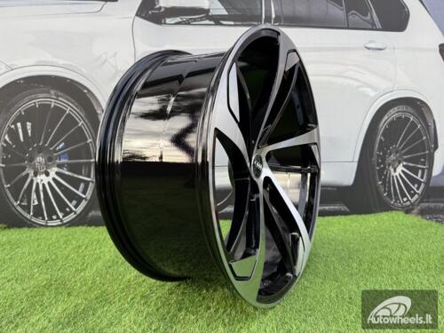 Ratlankis R20x9  5X112  ET  31  66.5  XE139  (BK5366)  Black Polished (MB)  For AUD  (K4+P)