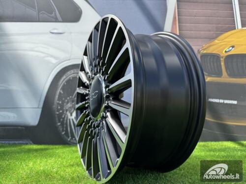 Ratlankis R16x6.5  4X98  ET  35  58.1  Y1210  Black Polished Half Matt (MBHM)  For FIAT  (Z7+P)  (NEW Model 500)