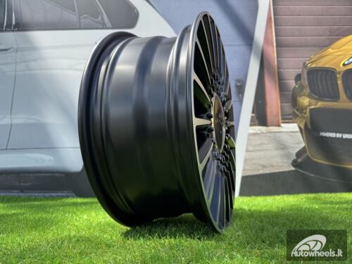 Ratlankis R16x6.5  4X98  ET  35  58.1  Y1210  Black Polished Half Matt (MBHM)  For FIAT  (Z7+P)  (NEW Model 500)