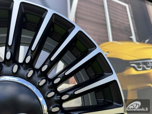 Ratlankis R16x6.5  4X98  ET  35  58.1  Y1210  Black Polished Half Matt (MBHM)  For FIAT  (Z7+P)  (NEW Model 500)