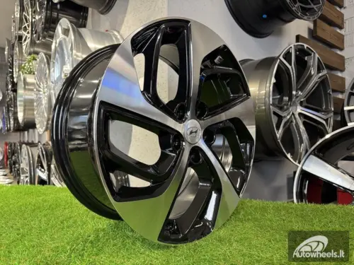 Ratlankis R17x7  5X114.3  ET  45  67.1  B1278  (BK5312)  Black Polished (MB)  For HYUND  (R)