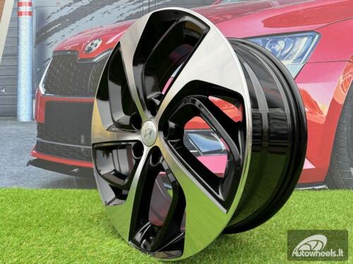 Ratlankis R17x7  5X114.3  ET  45  67.1  B1278  (BK5312)  Black Polished (MB)  For HYUND  (R+P2)