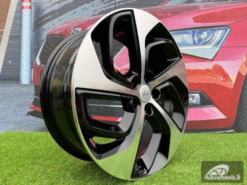 Ratlankis R17x7  5X114.3  ET  45  67.1  B1278  (BK5312)  Black Polished (MB)  For HYUND  (R+P2)