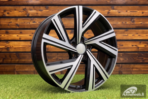 Ratlankis R18x8  5X112  ET  45  57.1  B5805  Black Polished (MB)  For VW  (R)