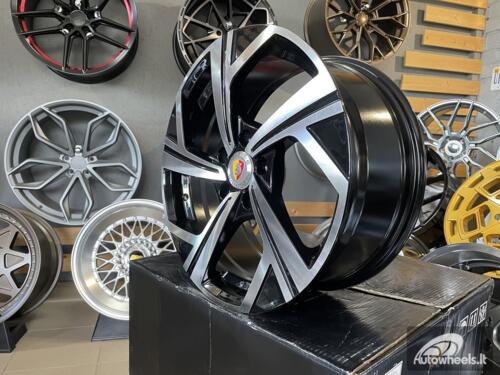 Ratlankis R18x8  5X112  ET  45  57.1  B5851  Black Polished (MB)  For VW  (Z7)