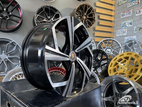 Ratlankis R18x8  5X112  ET  45  57.1  B5851  Black Polished (MB)  For VW  (Z7)