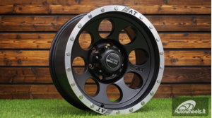 Ratlankis R16x8.5  6X139.7  ET  M15  110.1  B5187  Black Half Matt+Polished Lip (BLHMPL)  For 4X4  (P)