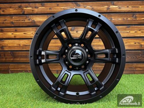 Ratlankis R16x8  6X139.7  ET  0  110.5  B5317  Black Half Matt (BLHM)  For 4X4  (R)