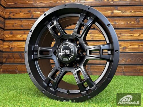 Ratlankis R16x8  6X139.7  ET  0  110.5  B5317  Black Half Matt (BLHM)  For 4X4  (R)