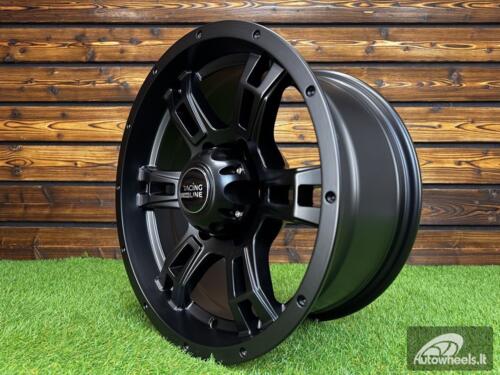 Ratlankis R16x8  6X139.7  ET  0  110.5  B5317  Black Half Matt (BLHM)  For 4X4  (R)