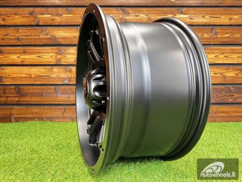 Ratlankis R16x8  6X139.7  ET  0  110.5  B5317  Black Half Matt (BLHM)  For 4X4  (R)