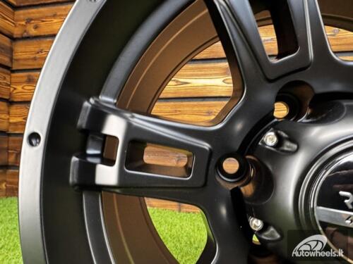 Ratlankis R16x8  6X139.7  ET  0  110.5  B5317  Black Half Matt (BLHM)  For 4X4  (R)