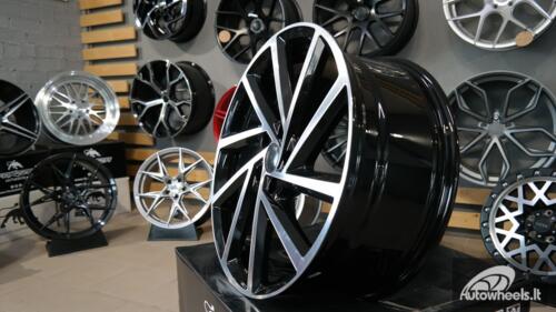 Ratlankis R16x6.5  5X112  ET  45  57.1  B5329  Black Polished (MB)  For VW  (P+R)