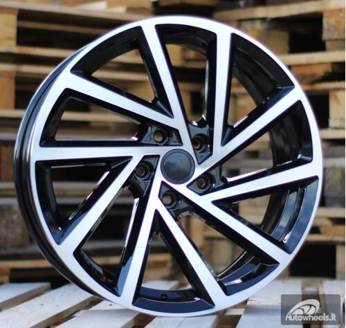 Ratlankis R16x6.5  5X112  ET  45  57.1  B5329  Black Polished (MB)  For VW  (R)