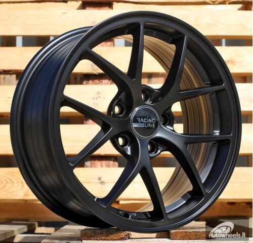 Ratlankis R16x7  5X110  ET  41  65.1  Y0134  Black Half Matt (BLHM)  For RACIN  (R)