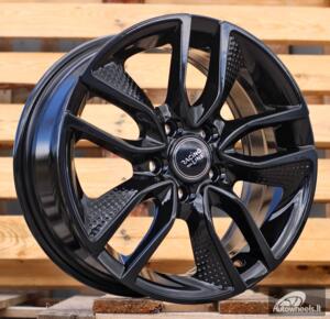 Ratlankis R15x6.5  5X100  ET  40  57.1  B5087  Black (BL)  For RACIN  (L5)