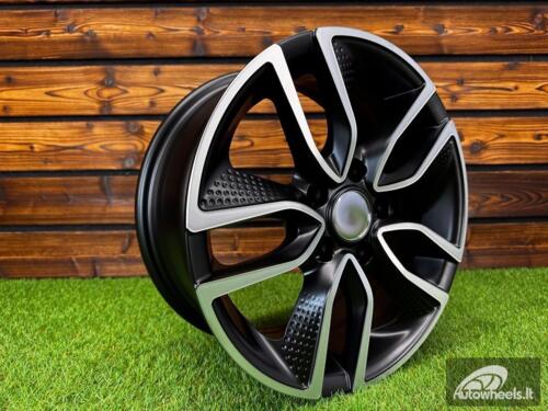 Ratlankis R15x6.5  5X108  ET  45  67.1  B5087  Black Polished Half Matt (MBHM)  For RACIN  (R+L4+L2)
