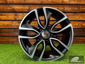 Ratlankis R15x6.5  5X108  ET  45  67.1  B5087  Black Polished Half Matt (MBHM)  For RACIN  (R+L4+L2)
