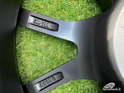 Ratlankis R16x7  5X112  ET  36  66.6  B5253  Black Half Matt+Red Lip (BLHMRL)  For RACIN  (R+Z7)