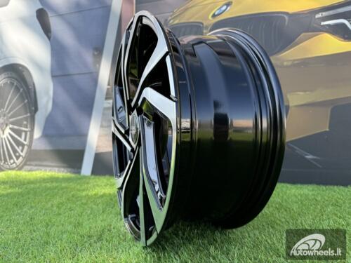 Ratlankis R15x6  5X100  ET  45  57.1  B5762  Black Polished (MB)  For RACIN  (R+K4)