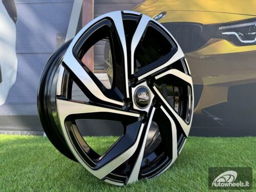 Ratlankis R15x6  5X100  ET  45  57.1  B5762  Black Polished (MB)  For RACIN  (R+K4)