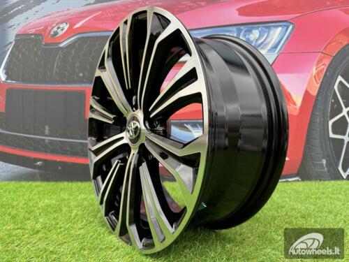 Ratlankis R15x6  5X100  ET  45  54.1  B5845  Black Polished (MB)  For TOYOT  (D3)