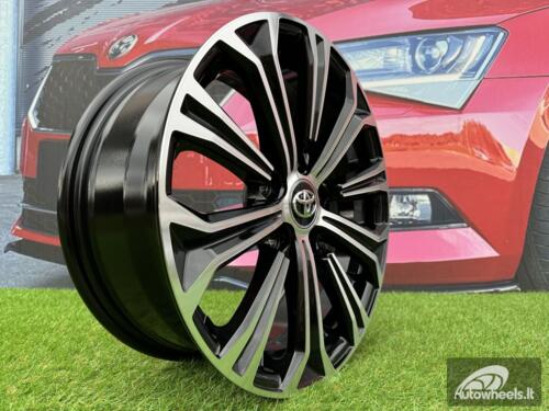 Ratlankis R15x6  5X100  ET  45  54.1  B5845  Black Polished (MB)  For TOYOT  (D3)