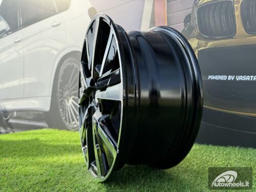 Ratlankis R16x6.5  5X108  ET  40  65.1  B5906  Black Polished (MB)  For PEUG  (L6)  (Carved Spokes)