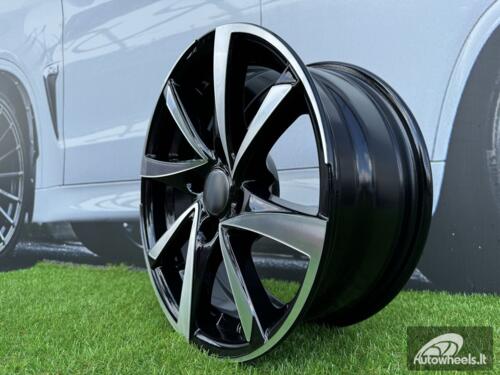 Ratlankis R14x6  4X100  ET  40  60.1  BK575  Black Polished (MB)  For RACIN  (R+D2)