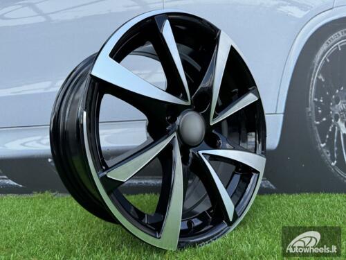 Ratlankis R14x6  4X100  ET  40  60.1  BK575  Black Polished (MB)  For RACIN  (R+D2)
