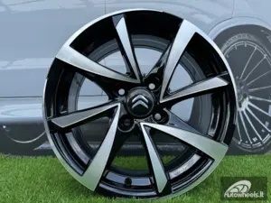 Ratlankis R14x6  4X100  ET  40  60.1  BK575  Black Polished (MB)  For RACIN  (R+D2)