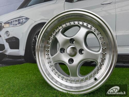 Ratlankis R14x7  4X100  ET  20  67.1  BK660  Silver+Polished Lip (SP)  For BMW  (R)